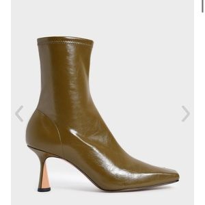 Charles & Keith Sculptural Heel Boots